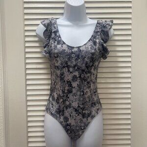 Tallow Byron Bay Floral Ruffle One Piece Swimsuit US 6 AU10 NWT